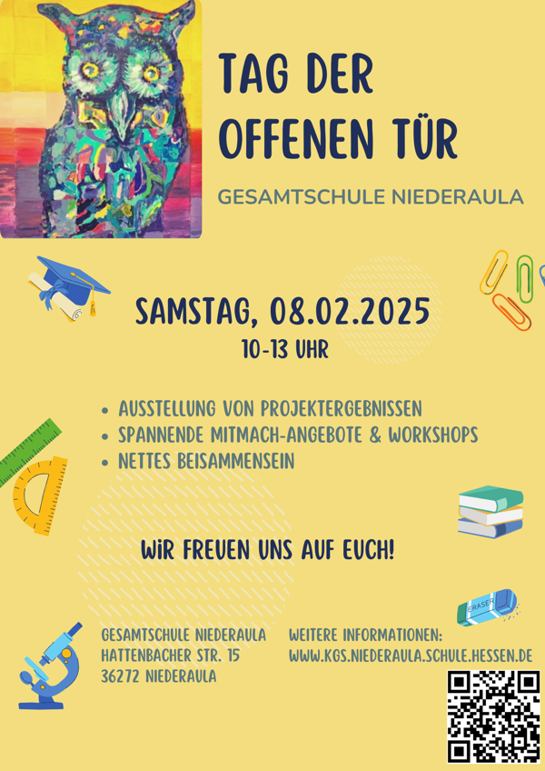 Flyer Tag der offenen Tür 08.02.2025